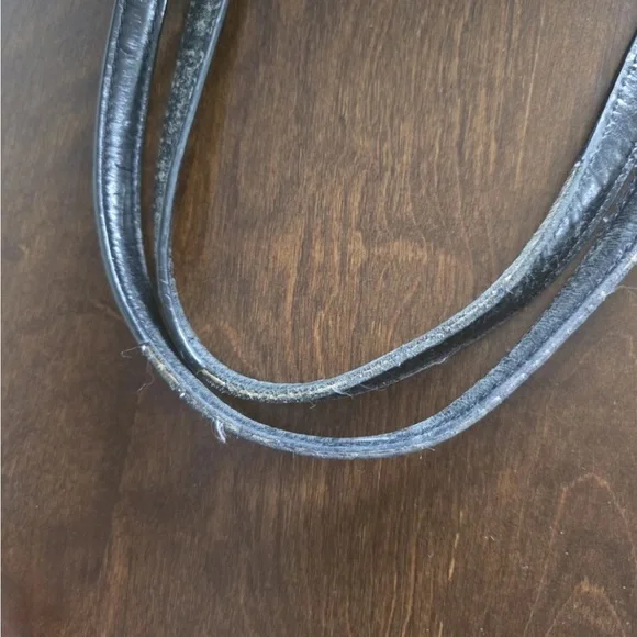 Kate Spade Ostrich Leather Travel Tote Handbag Women Black Pebbled Bow Large - Picture 9 of 16